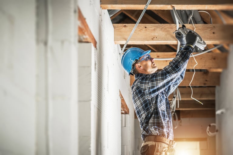 Residential ceiling wiring